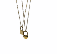 Load image into Gallery viewer, The bf heart lock | 18k plated
