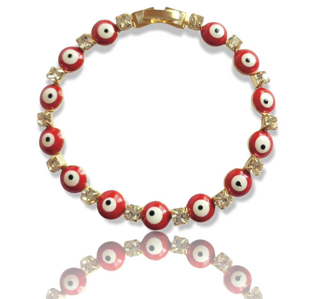 Ojo Tennis bracelet | evil eye bracelet